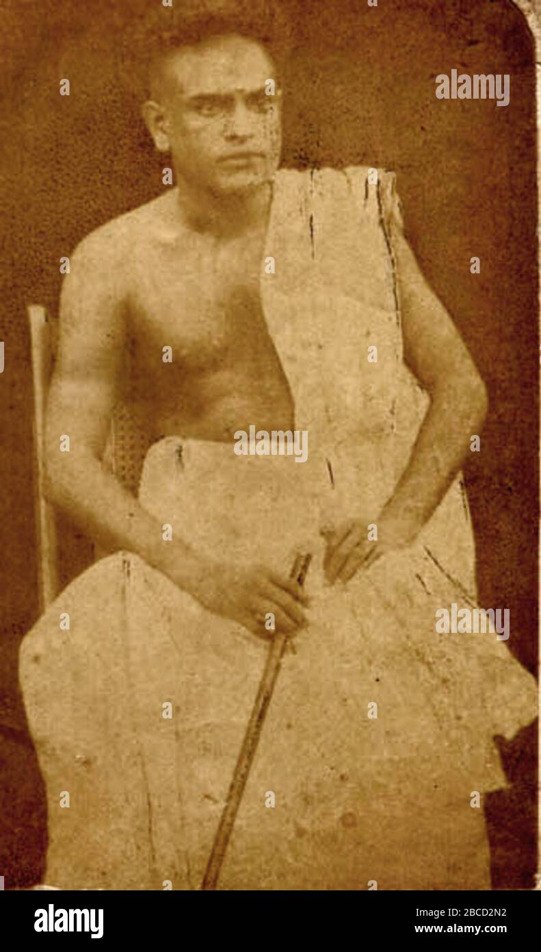 'Lebenslauf als junger Mann; 2. Januar 1881; http://cvramanpillai.wordpress.com/pictures/; unbekannt in Trivandrum; ' Stockfoto