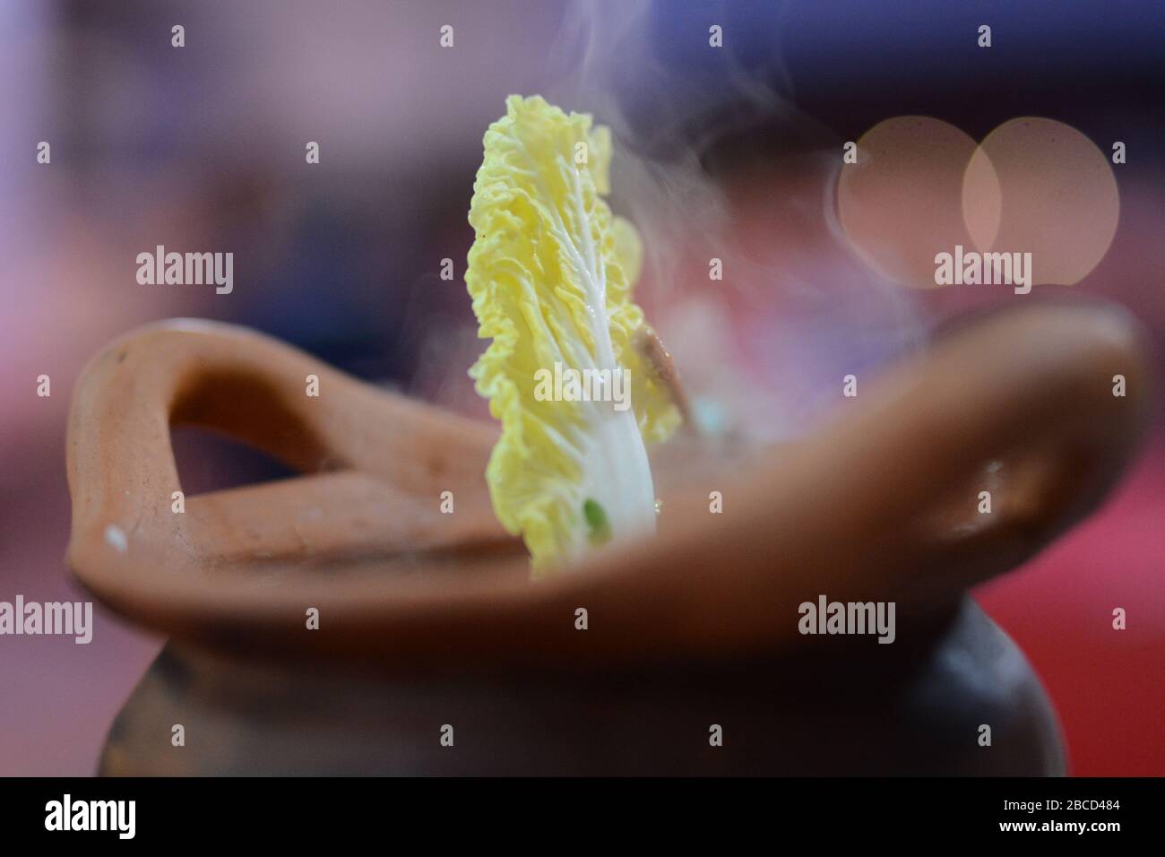 Traditioneller Thailändischer Hotpot „Jim Jum“ Stockfoto