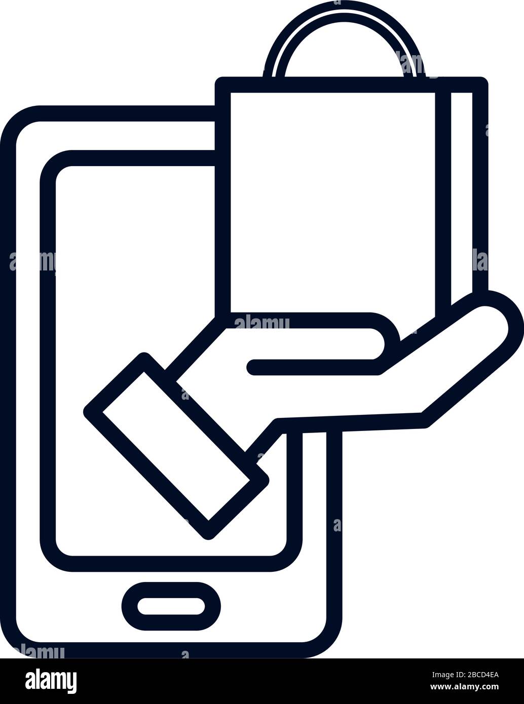 Shopping Bag Icon Stock Vektorgrafiken Kaufen Alamy