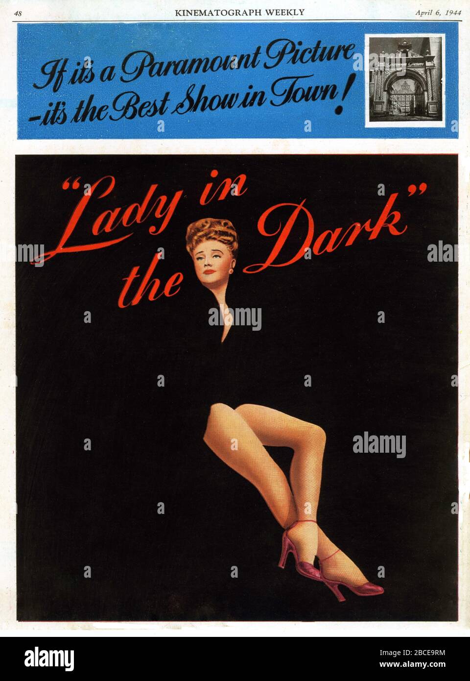 GINGER ROGERS in LADY IN THE DARK 1944 Regisseur MITCHELL LEISEN