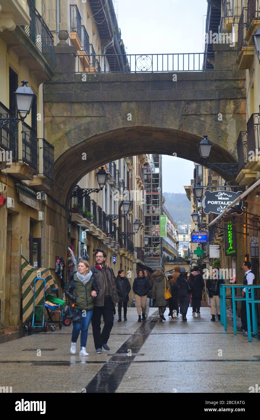 San Sebastian-Donostia im Baskenland, Spanien, an der Atlantik Küste Stockfoto