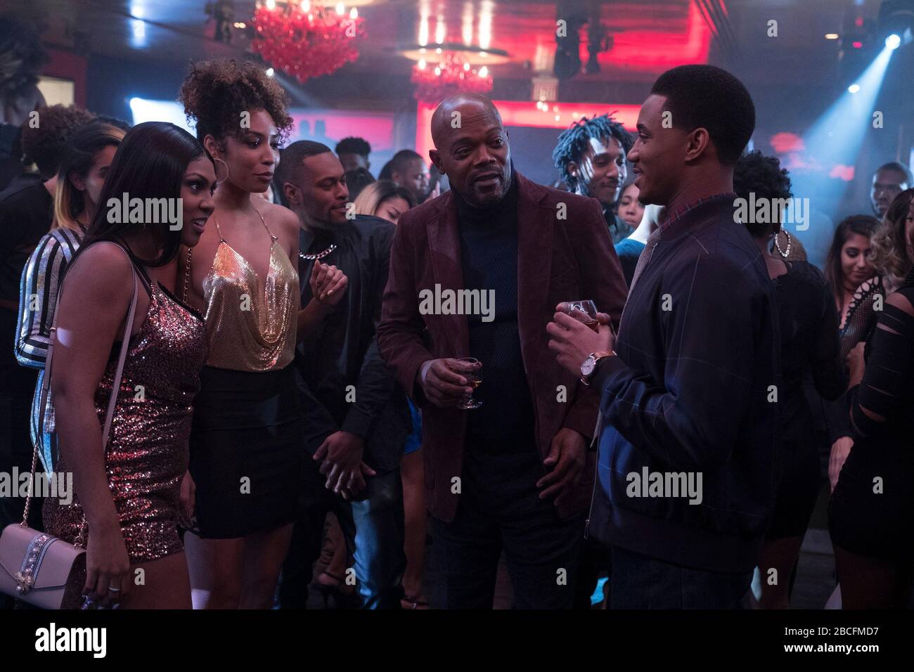 SAMUEL L. JACKSON und JESSIE T. USHER in SHAFT (2019), Regie TIM STORY. Kredit: Warner Bros. / New Line Cinema / Davis Entertainment / Khala / Album Stockfoto