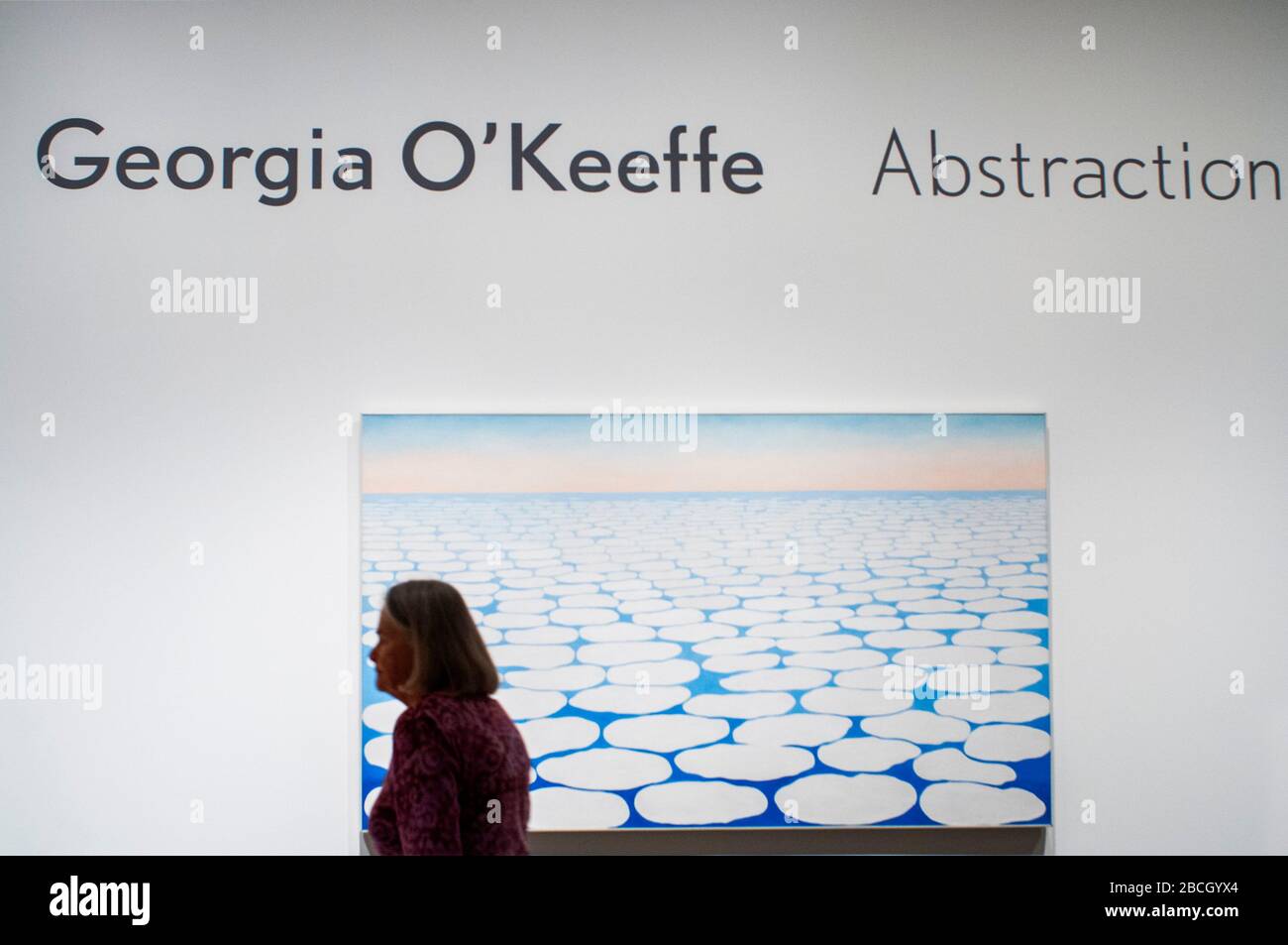 Whitney Museum of American Art New York City. Georgia O'Keeffe Exhibition. Stockfoto