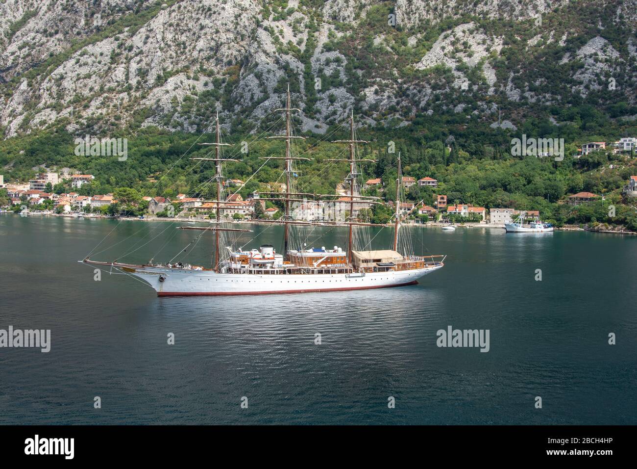 Kreuzfahrt an der Adria und in die Bucht von Kotor Stockfoto