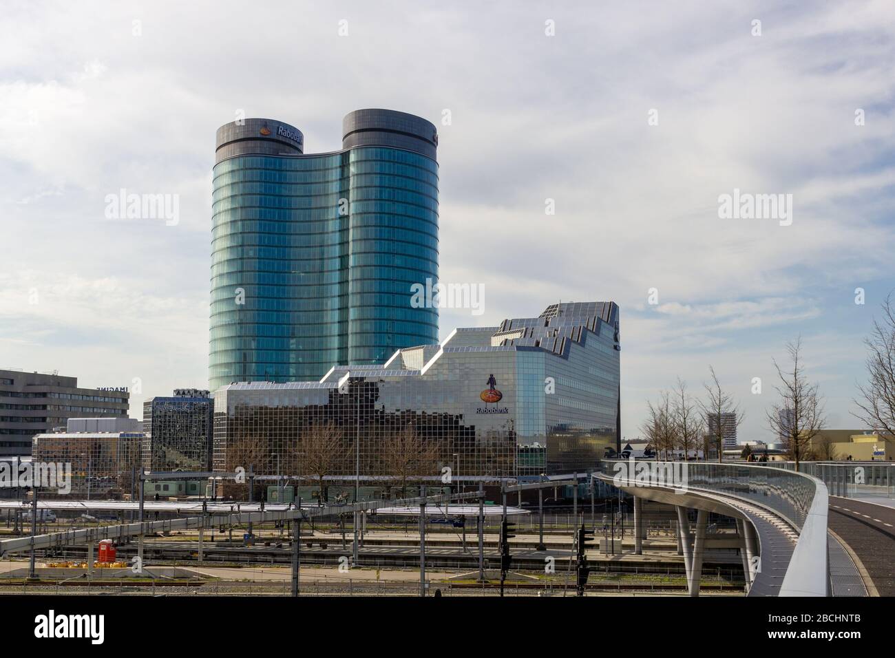 Rabobank Hauptsitz in Utrechter Stockfoto