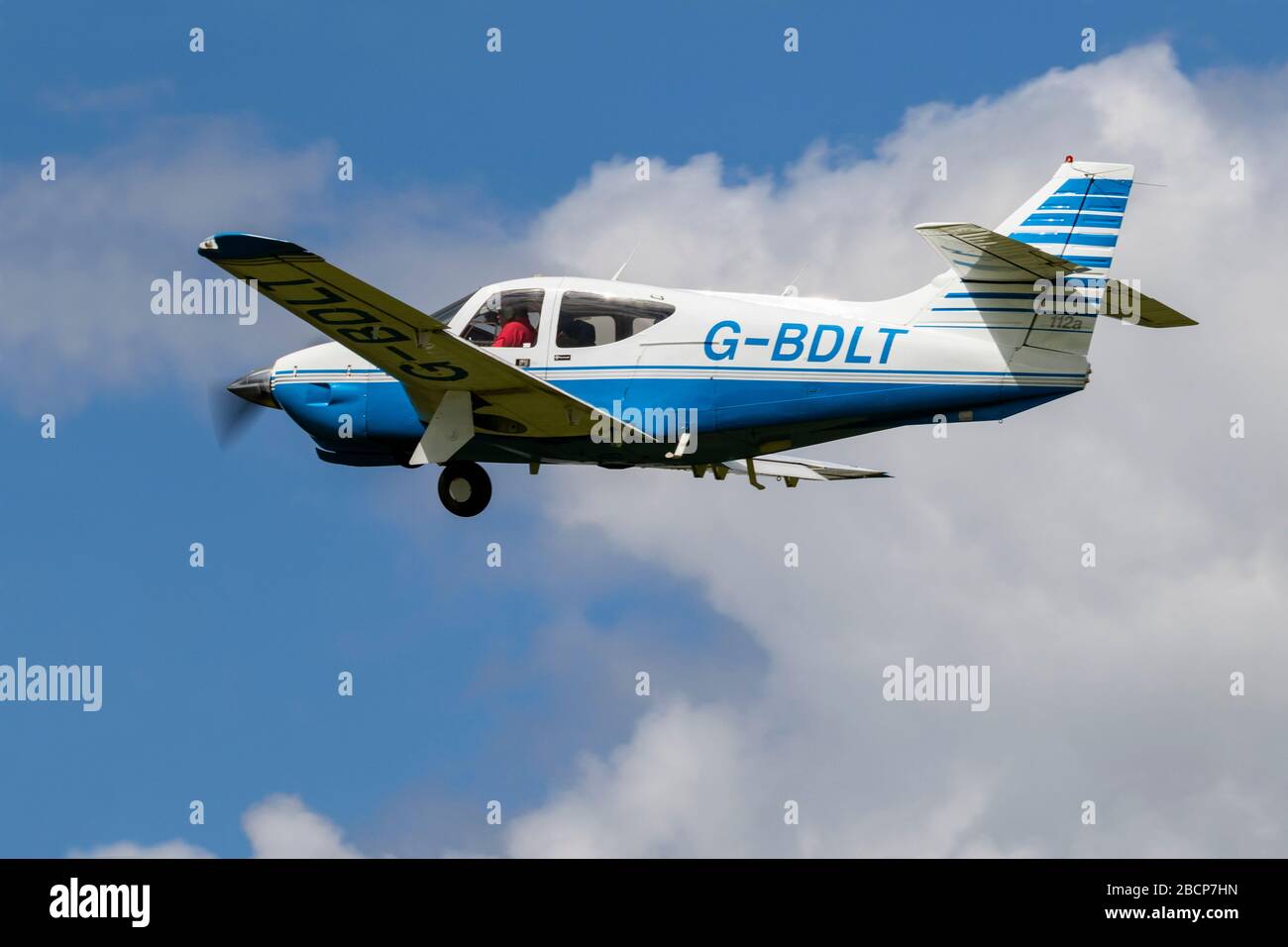 Rockwell 112 Commander G-BDLT Stockfoto