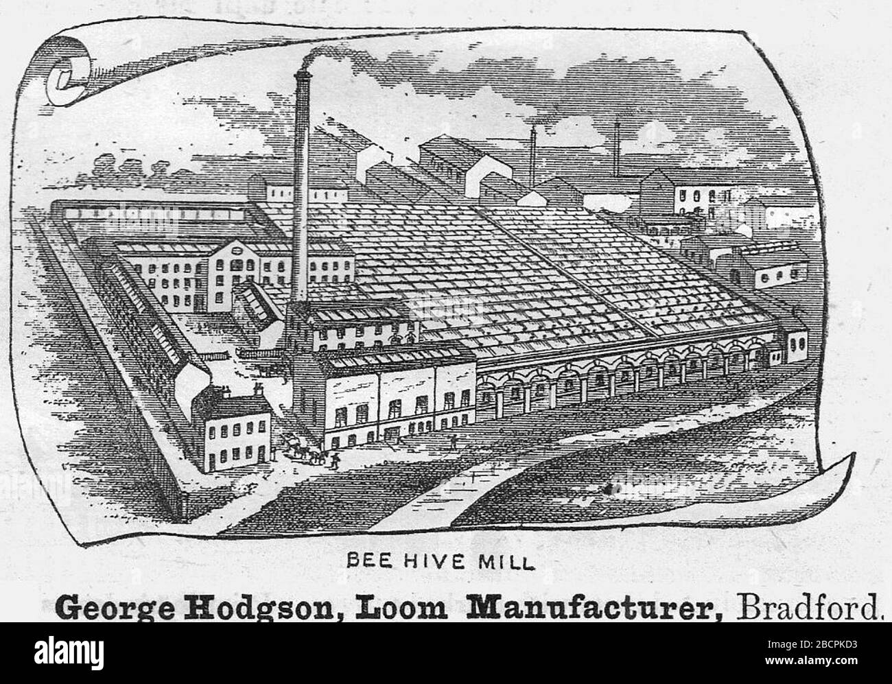 George Hodgson, Loom Manufacturer, Beehive Mill, Bradford 1893 Stockfoto