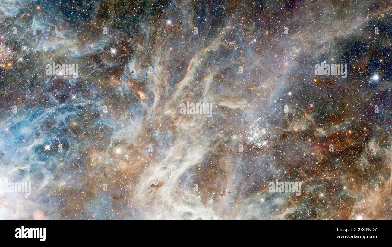 Plejaden in einem dunklen Nachthimmel. Elemente dieses Bildes, das von