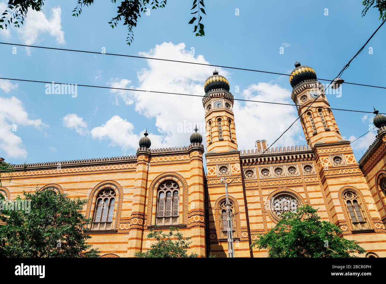 Synagoge an der Straße von Dohany in Budapest, Ungarn Stockfoto