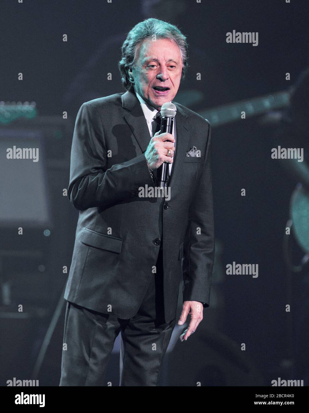 Frankie Valli tritt in der Hard Rock Live Arena in Hollywood, Florida auf. Stockfoto