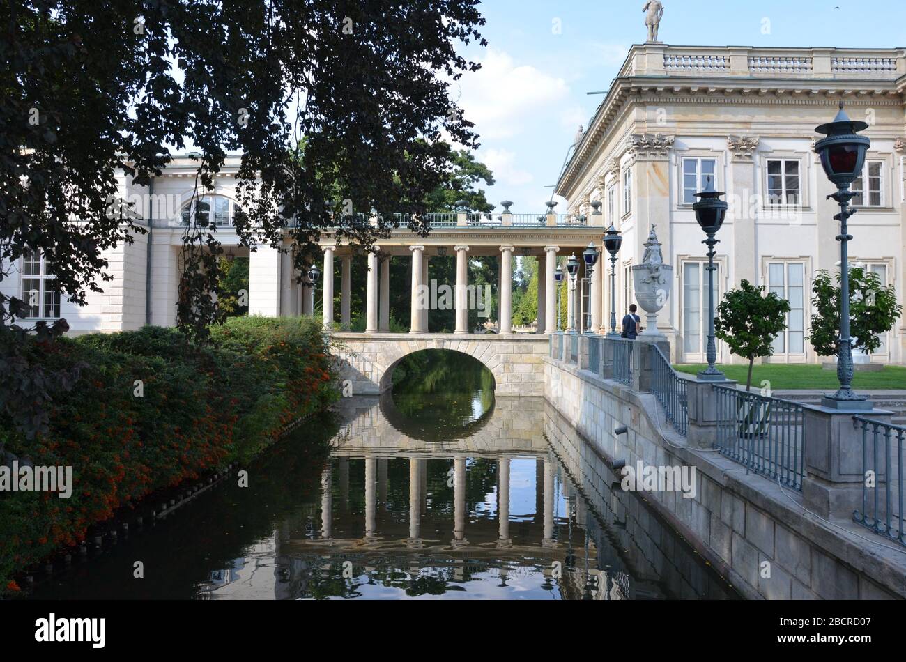 Palast auf der Insel (Pałac na Wyspie), Łazienki Park, Warschau, Polen, August 2019 Stockfoto
