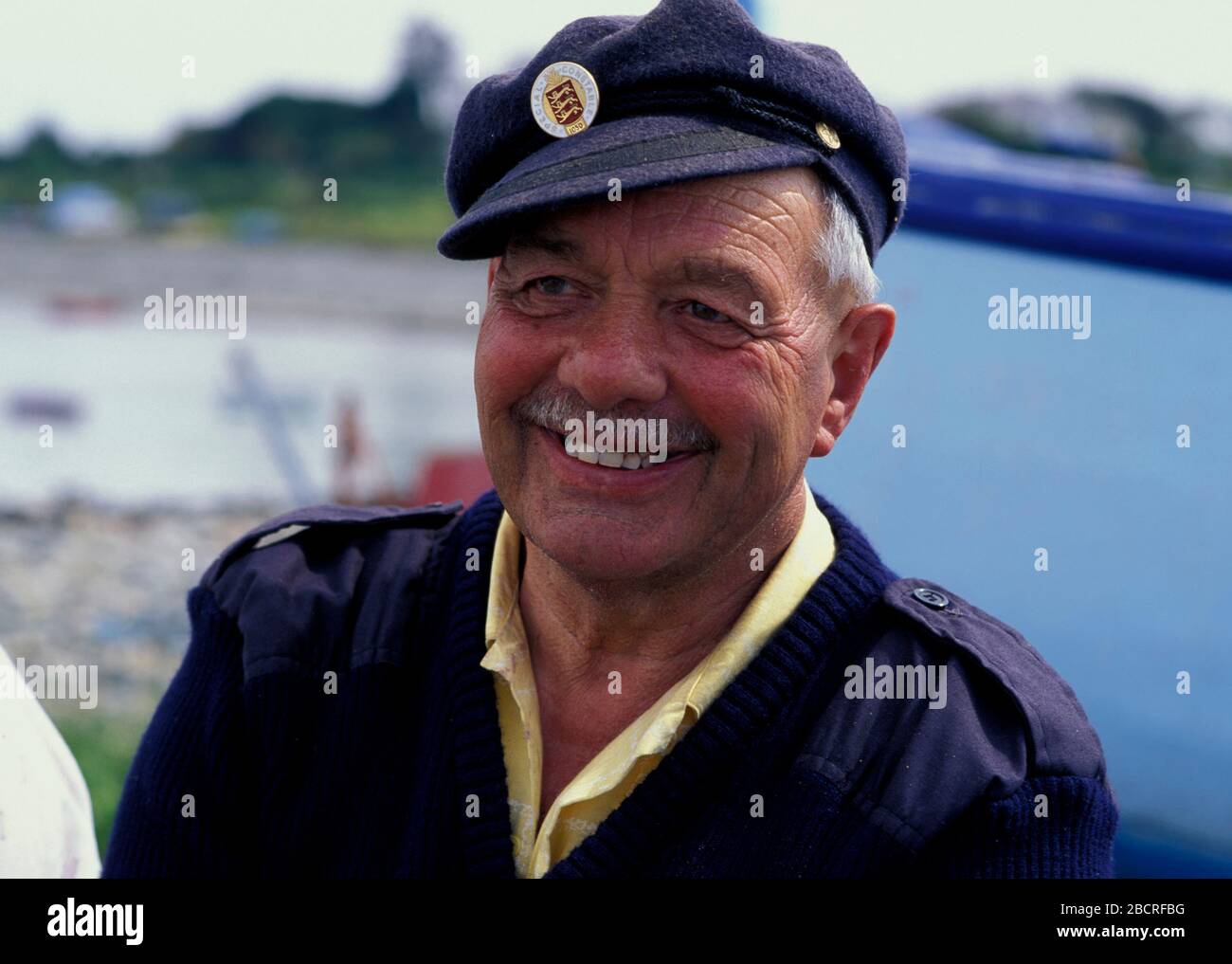 fisher Men, Guernsey, Kanalinseln, Großbritannien, Europa Stockfoto