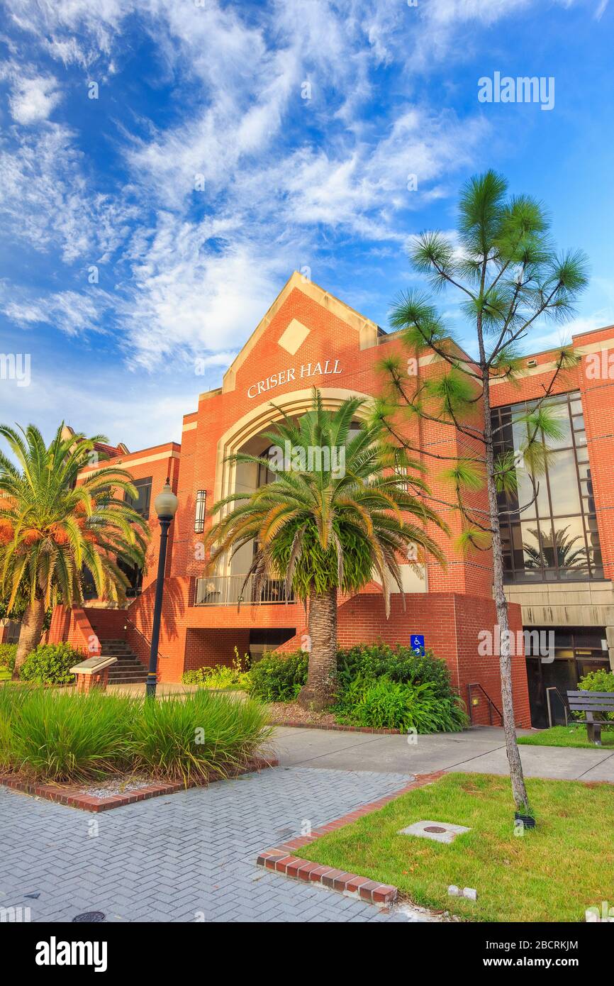 GAINESVILLE, FL, USA - 12. SEPTEMBER: Criser Hall an der Universität von Florida am 12. September 2016 in Gainesville, Florida. Stockfoto