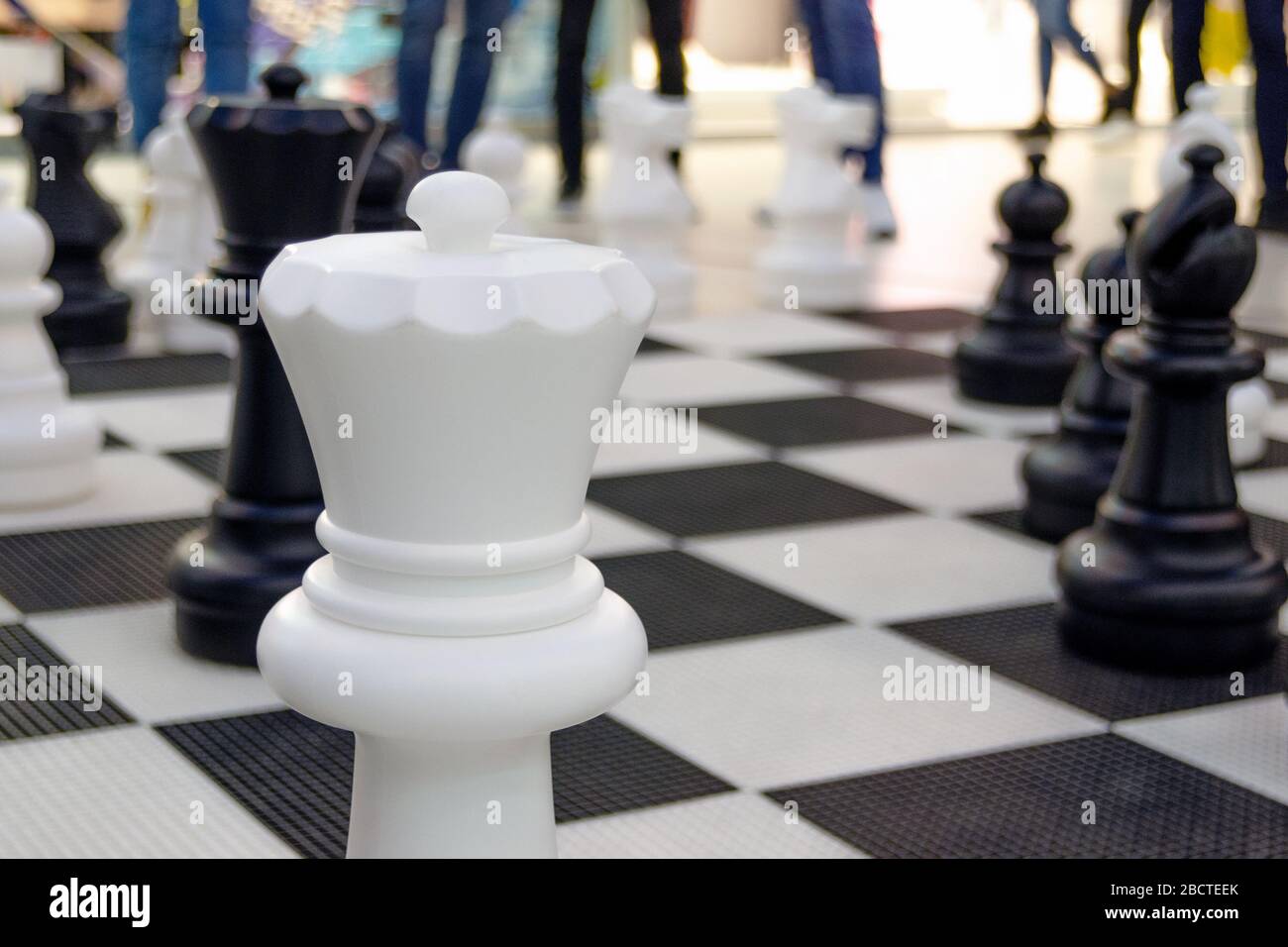 Gewinner Konzept. Business-Spiel. Erfolge der Ziele. Erfolgreiche Leader-Strategie Stockfoto