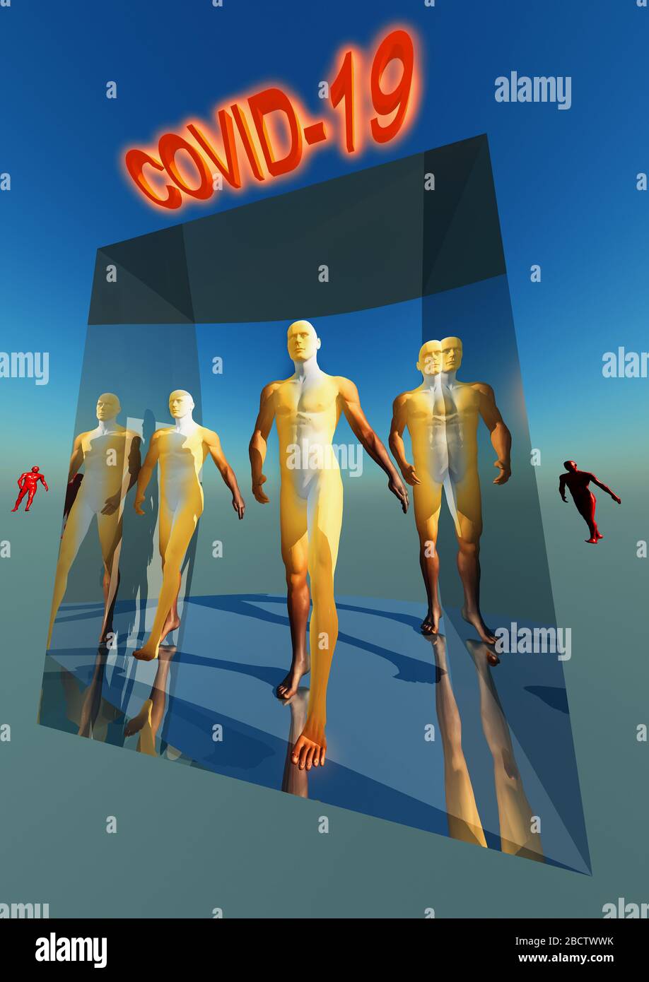 Sicherheit Durch Isolierung. Stockfoto