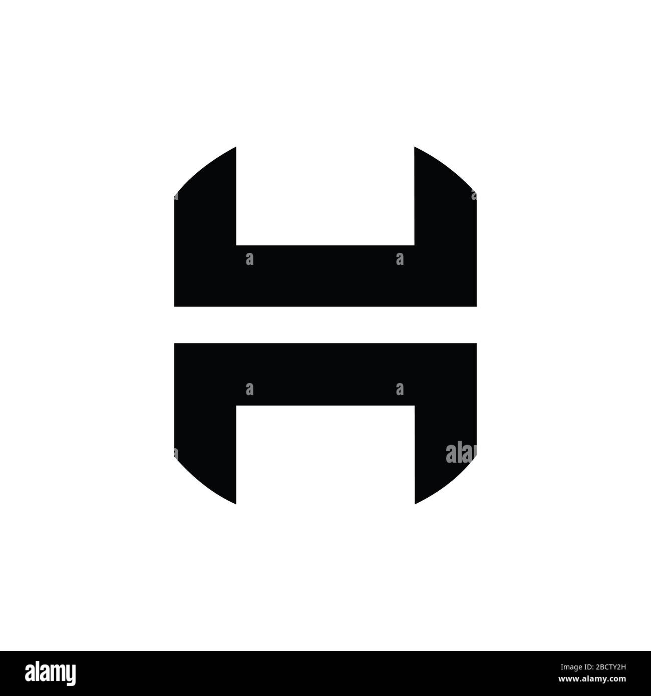 Anfangsbuchstabe ch Logo oder hc Logo Vector Designvorlage Stock Vektor