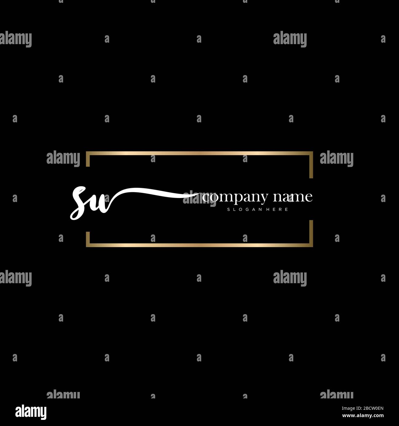 SU Initial Letter Handschreiben Logo handgezeichneter Vorlagenvektor, Logo für Schönheit, Kosmetik, Hochzeit, Mode und Business Stock Vektor
