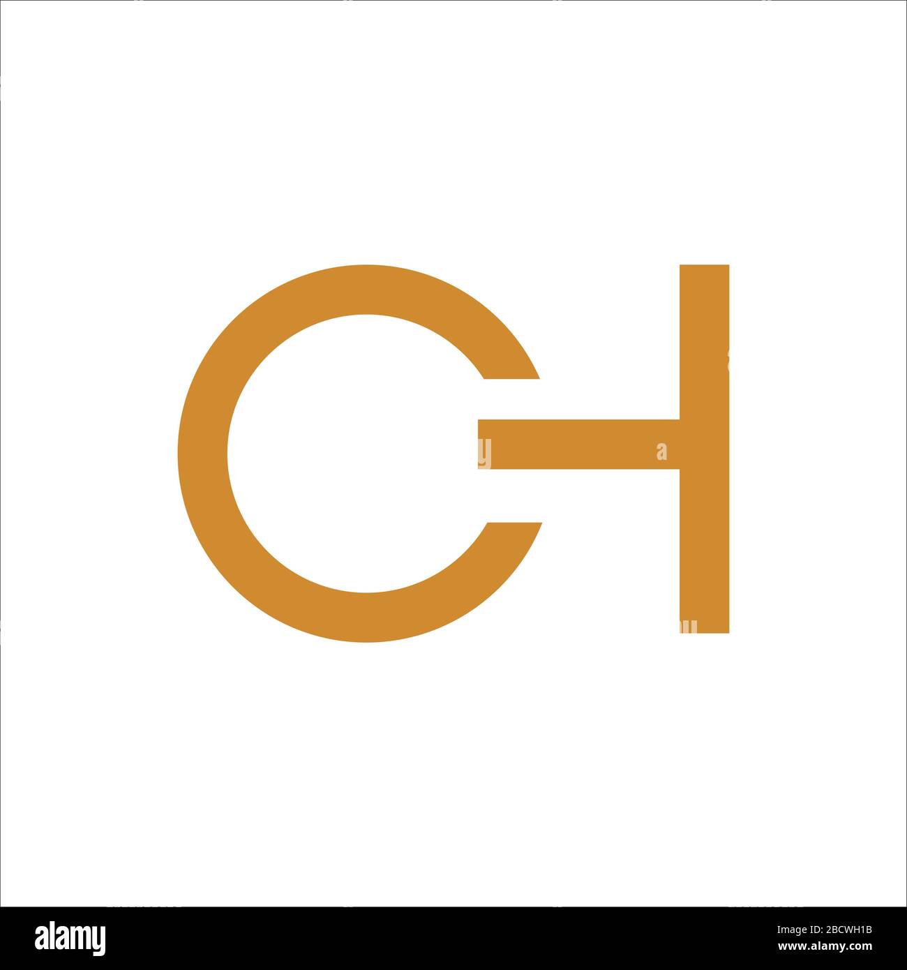 Anfangsbuchstabe ch Logo oder hc Logo Vector Designvorlage Stock Vektor