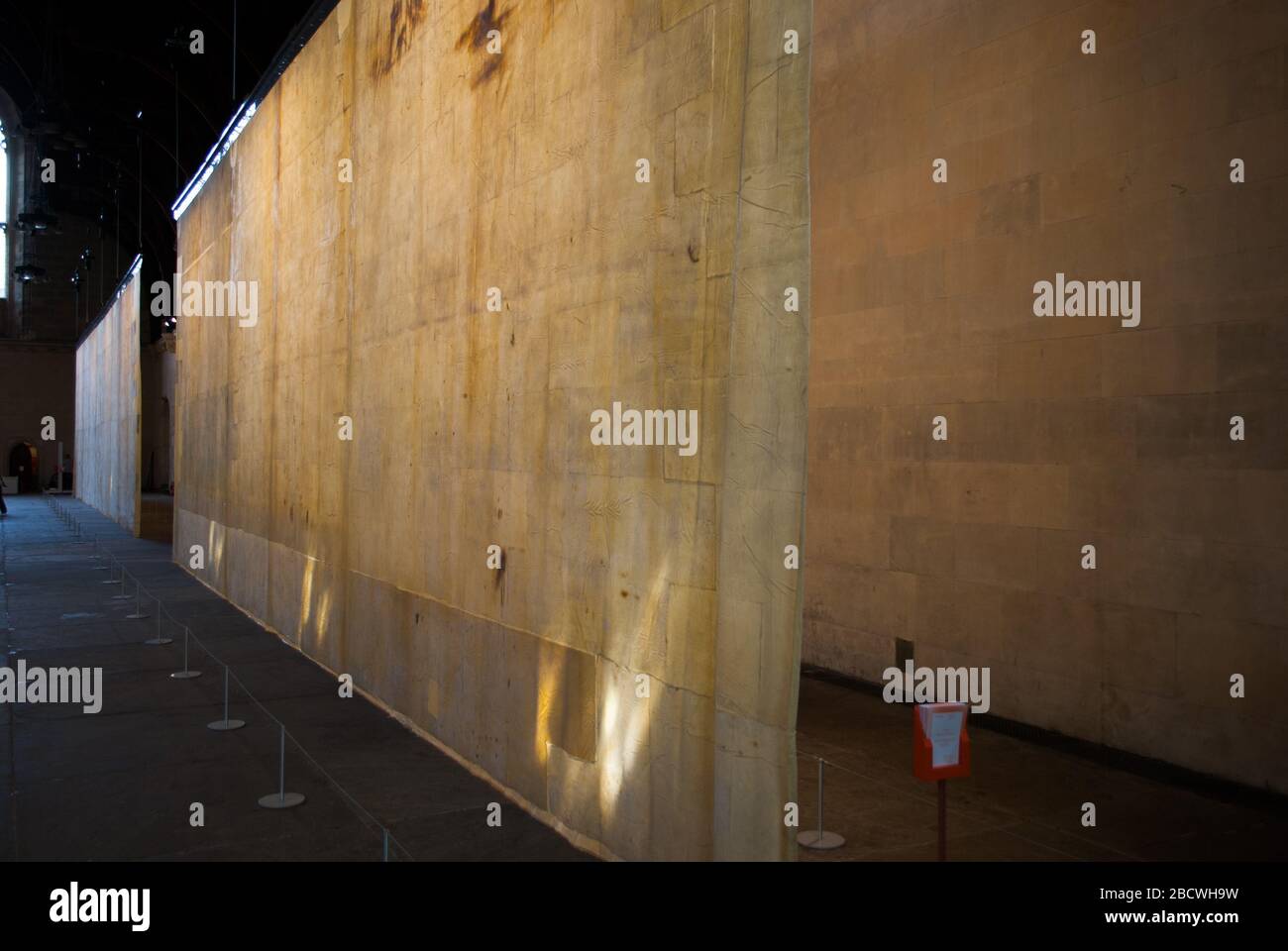 Die Ethik des Staubs, Westminster Hall, Palace of Westminster, London SW1 von Jorge Otero-Pailos Artengel Stockfoto