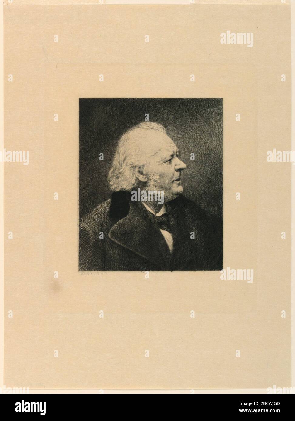 Ehrenporträt Daumier. Research in Progress Portrait of Honor Daumier Stockfoto