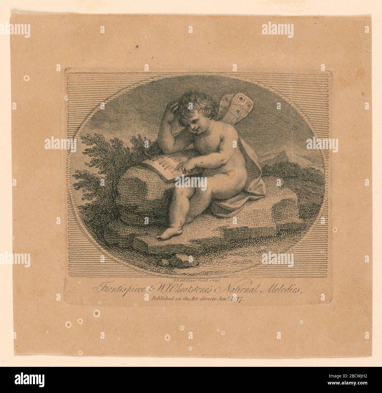 Frontispiece Wheatstones National Melodien. Research in Progress Frontispiece Wheatstones National Melodien Stockfoto