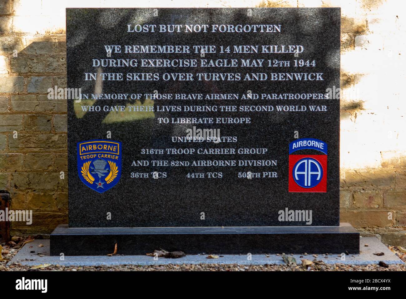 War Memorial für US-Soldaten Lost in Exercise Eagle Stockfoto