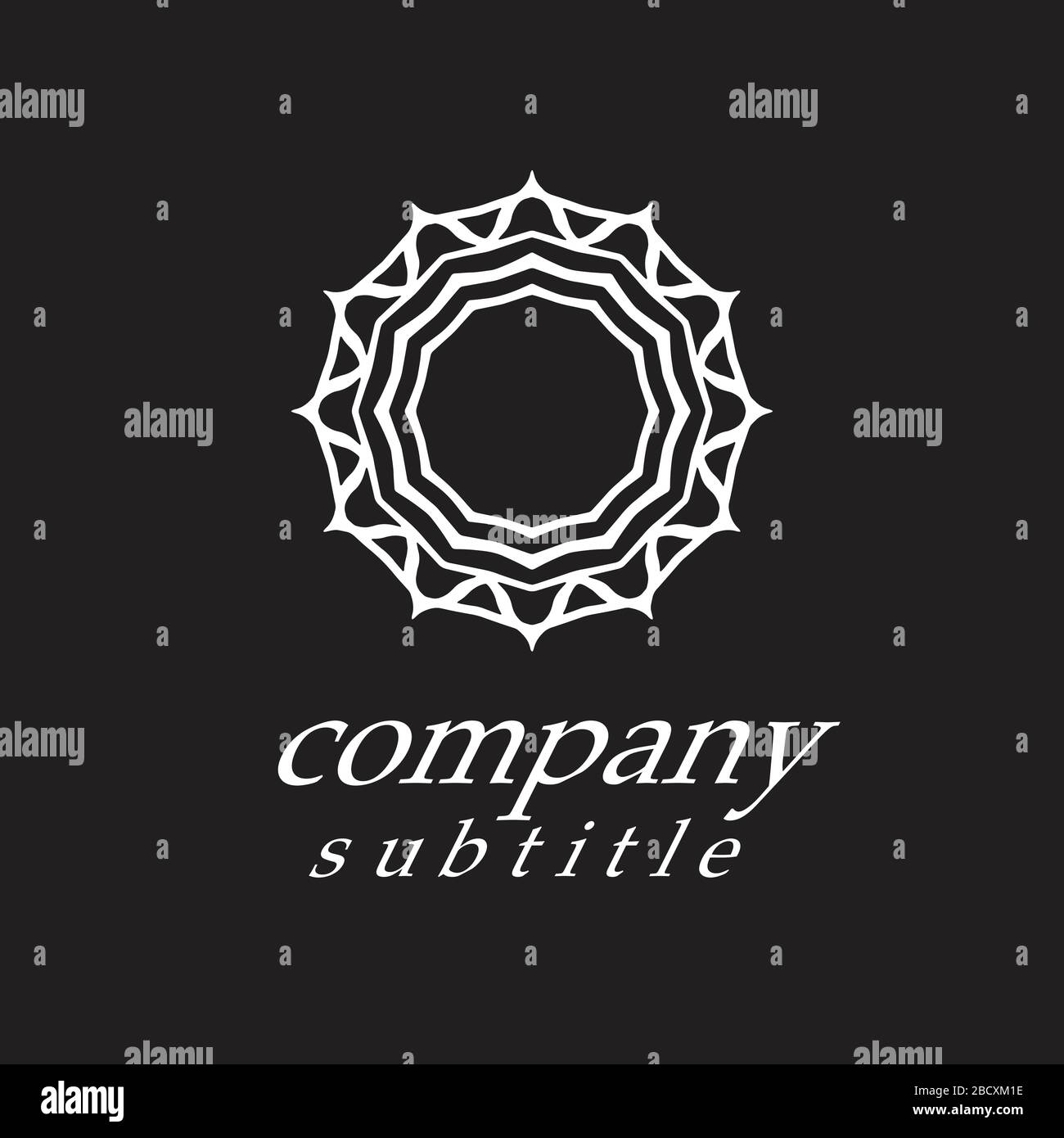 Ornament-Logo Stock Vektor