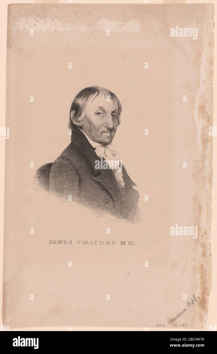 James Thacher. NPG.78.135 Stockfoto