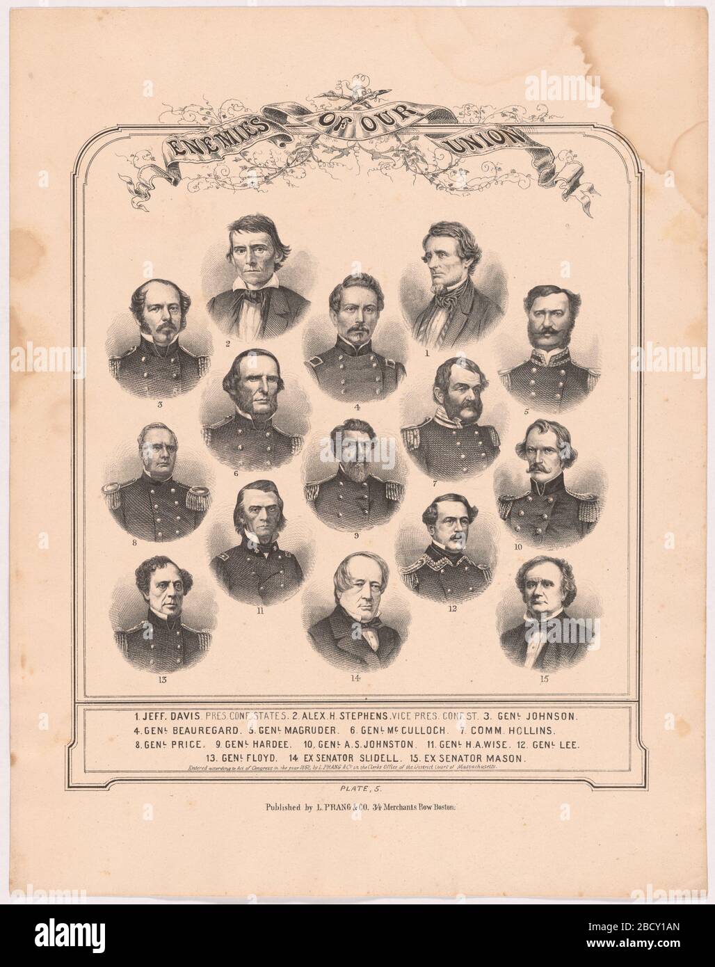 Feinde unserer Union. S/NPG.84.401 Stockfoto