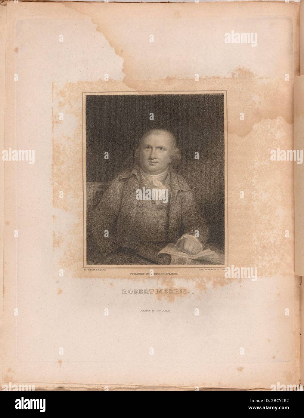 Robert Morris. S/NPG.77.136.3.f. Stockfoto