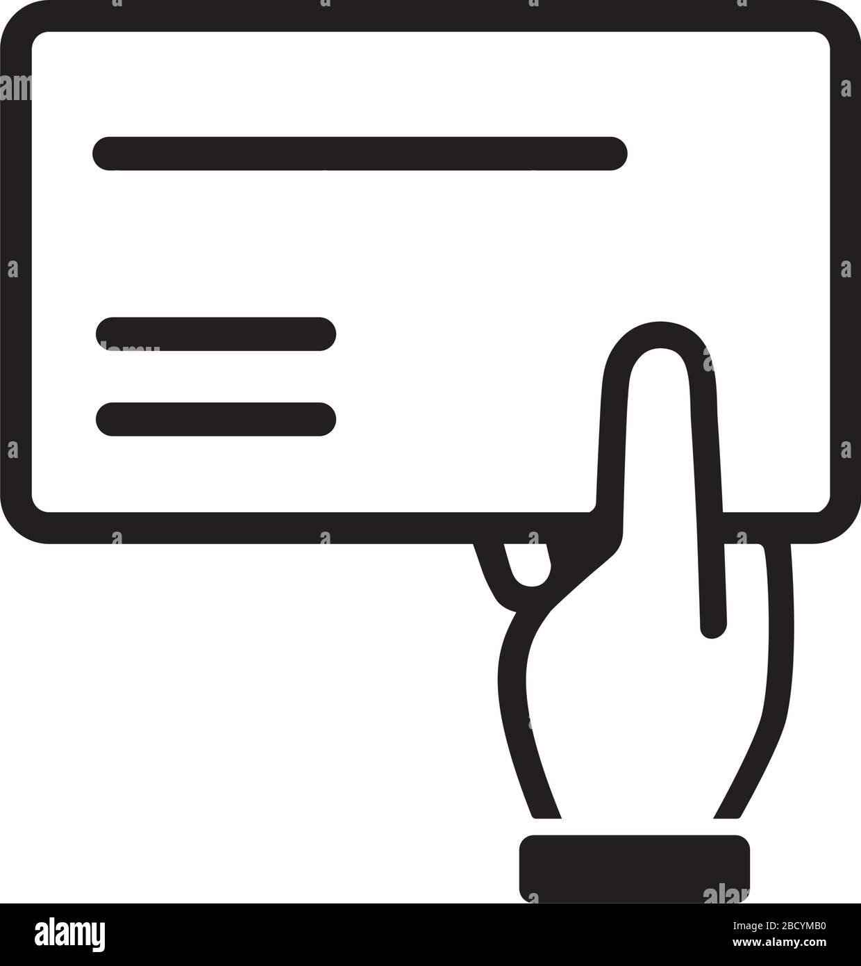 Symbol für ID-Karte / ID-Karte / Führerschein Stock Vektor