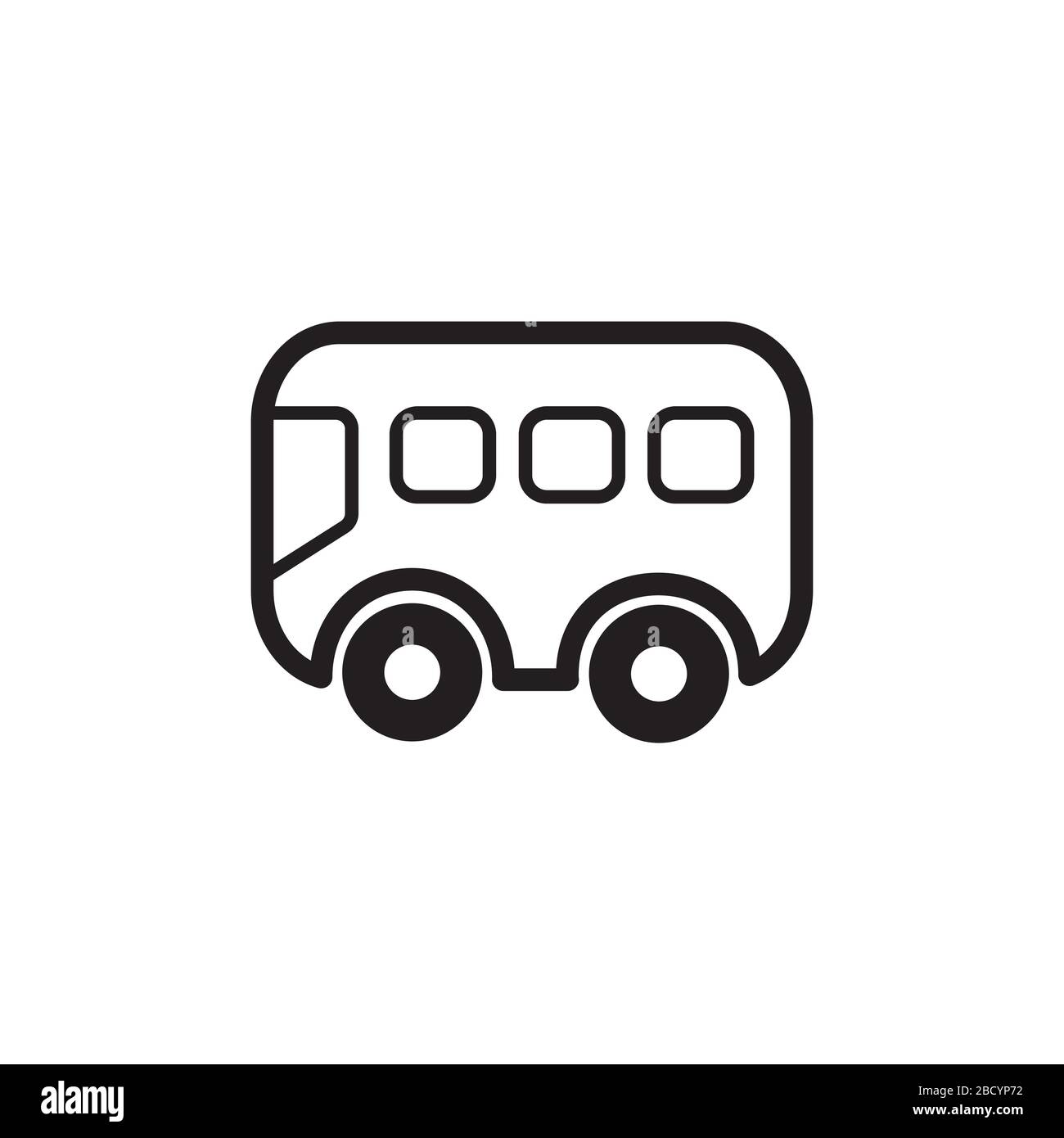 Bus-Symbol Stock Vektor