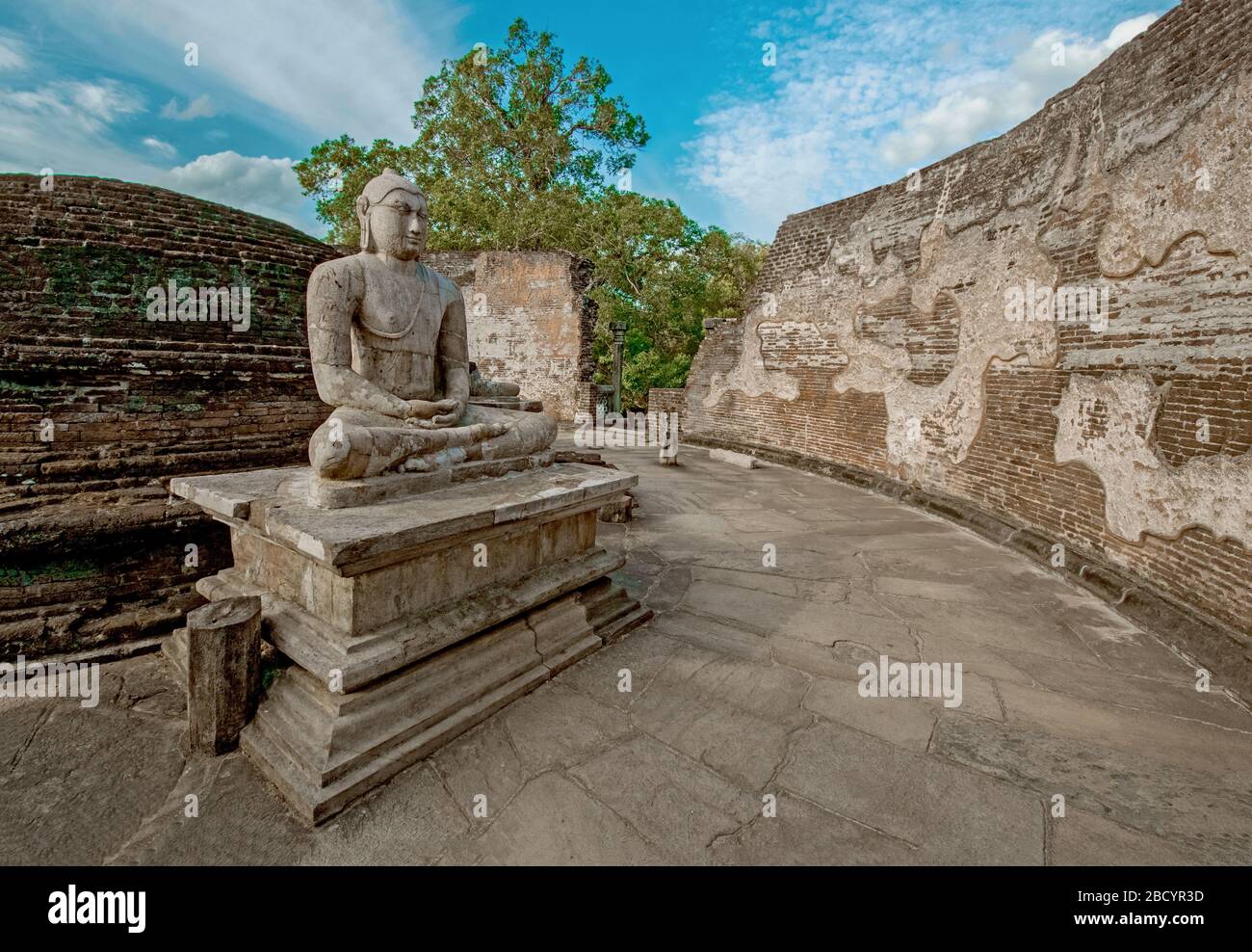 Ruinen Von Polonnaruwa, Sri Lanka. Polonnaruwa Ist Das Zweitälteste Der Königreiche Sri Lankas Stockfoto