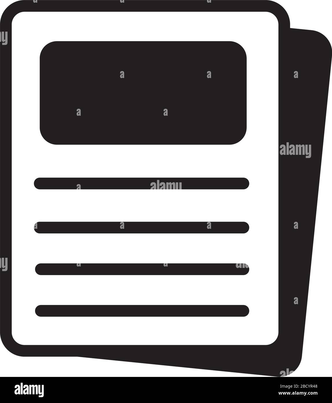 Dokument- / Dateisymbol Stock Vektor