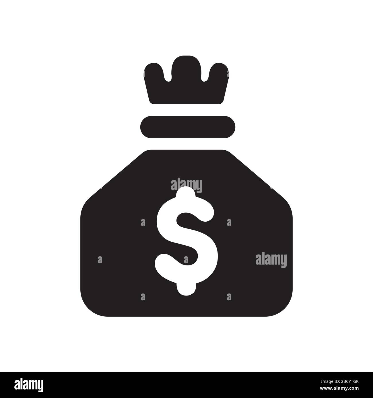 Symbol für Dollartasche Stock Vektor