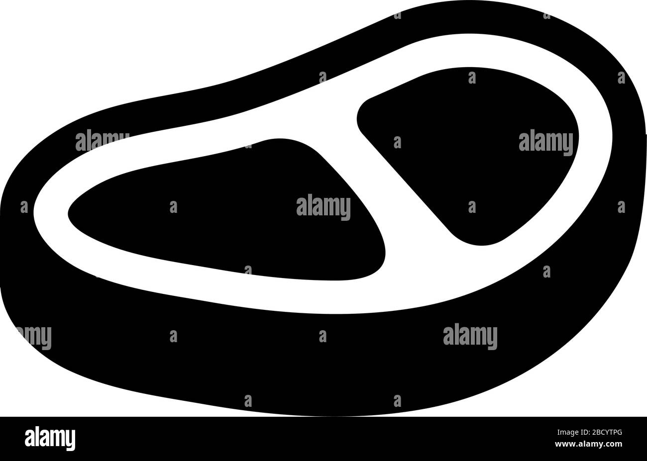 Fleisch, Steak, Rindfleisch, Food-Ikone Stock Vektor