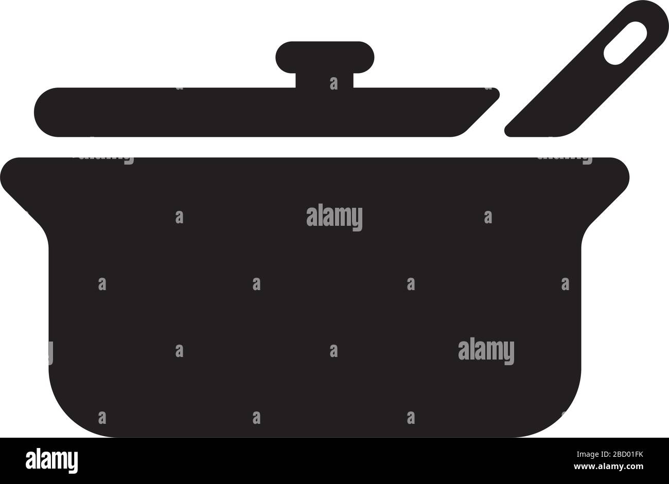 Symbol für Topf/Kochen/Küche Stock Vektor