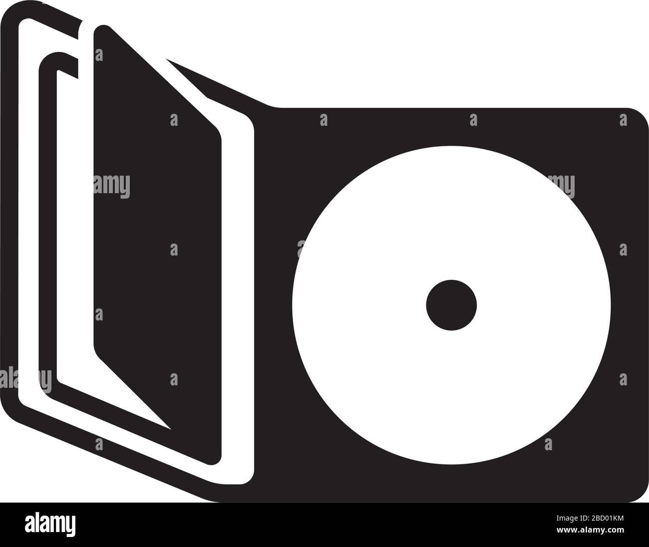 Symbol für CD/DVD (mit Tasche und Broschüre) Stock Vektor