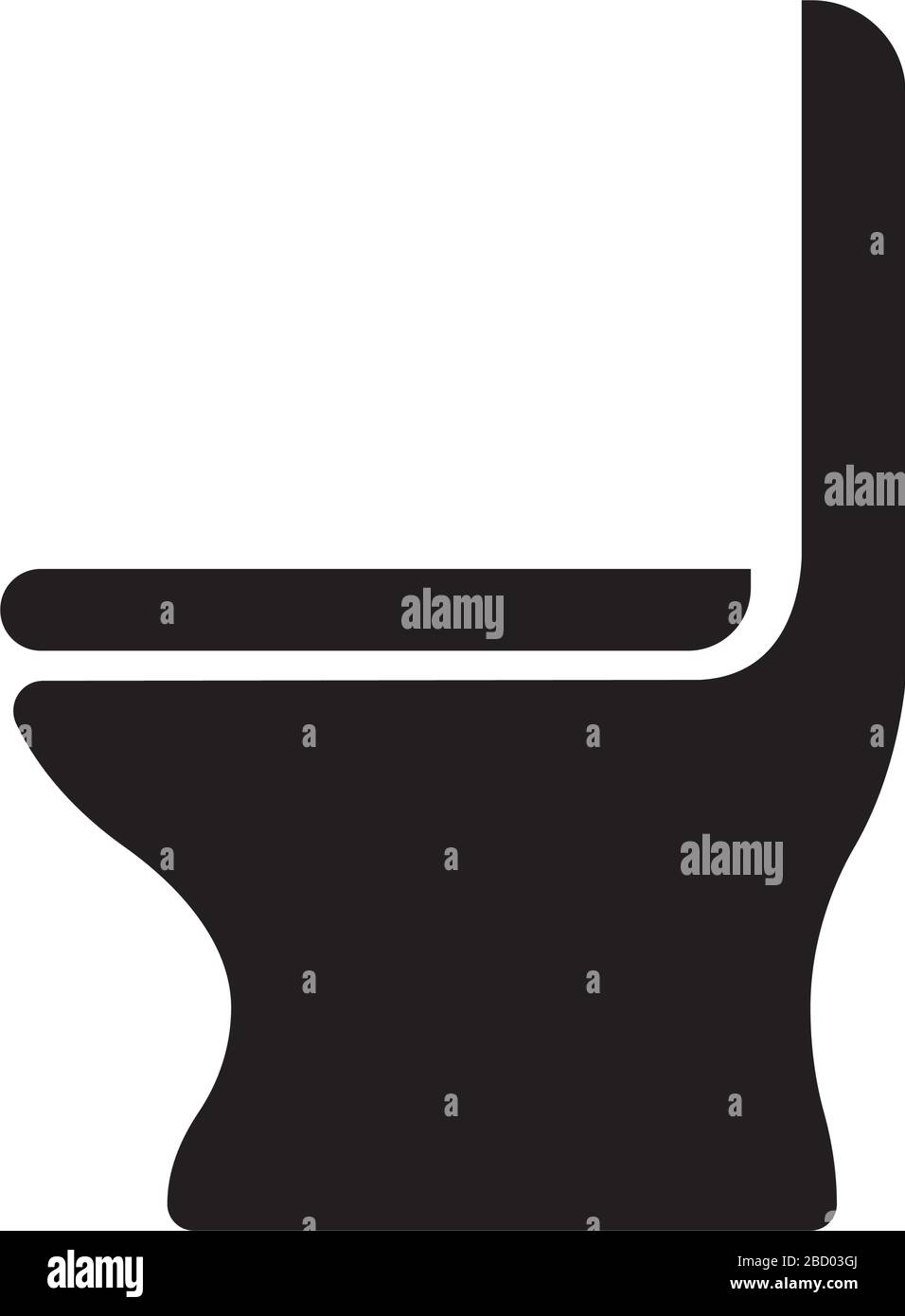 toilette/ wc/ Badezimmer Vektor-Symbol Stock Vektor