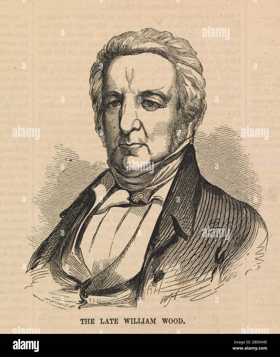 Der verstorbene William Wood von Ballous Pictorial DrawingRoom Companion, 19. September 1857. Stockfoto