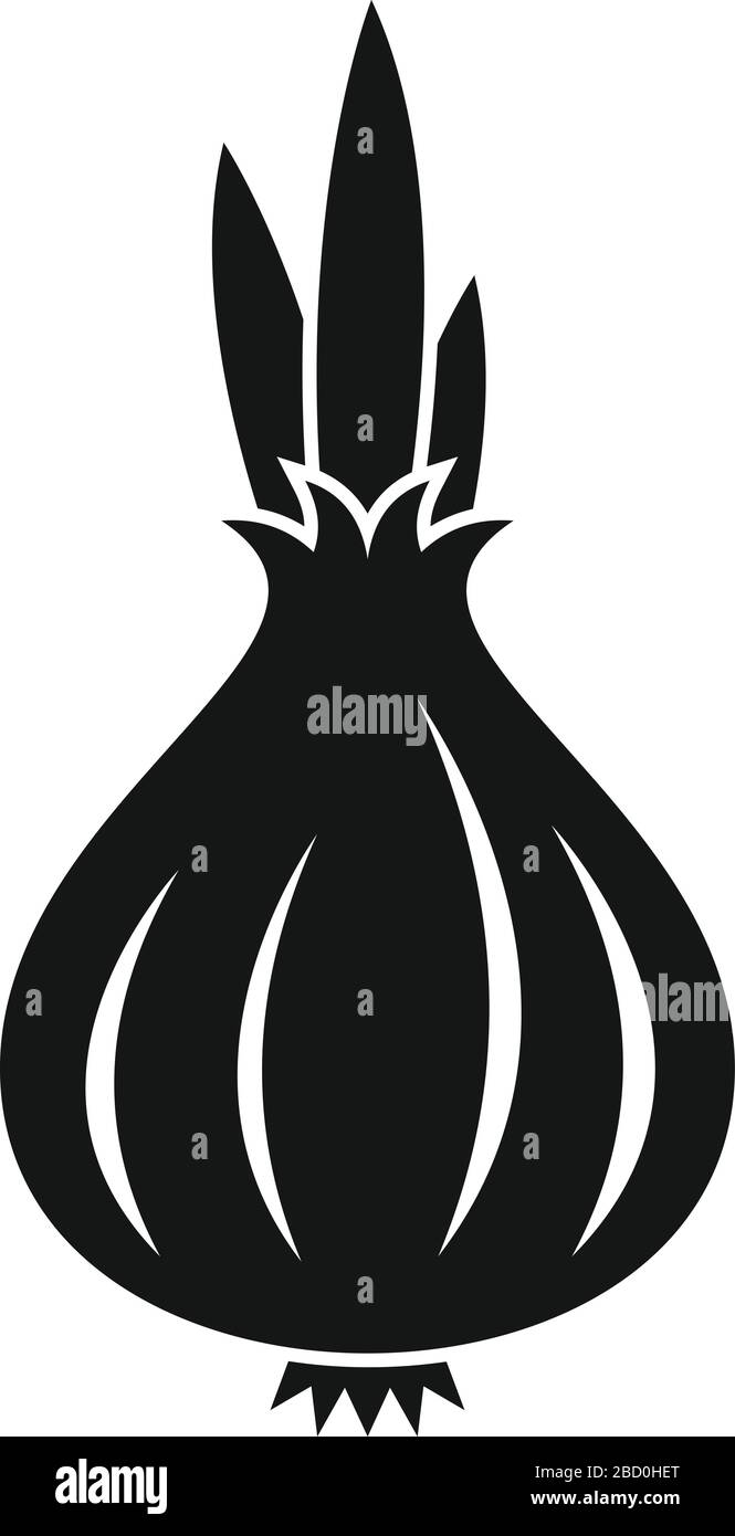 Zwiebel-Symbol garen. Einfache Abbildung des Symbols "Zwiebel-Kochzwiebel-Vektor" für Webdesign, isoliert auf weißem Hintergrund Stock Vektor
