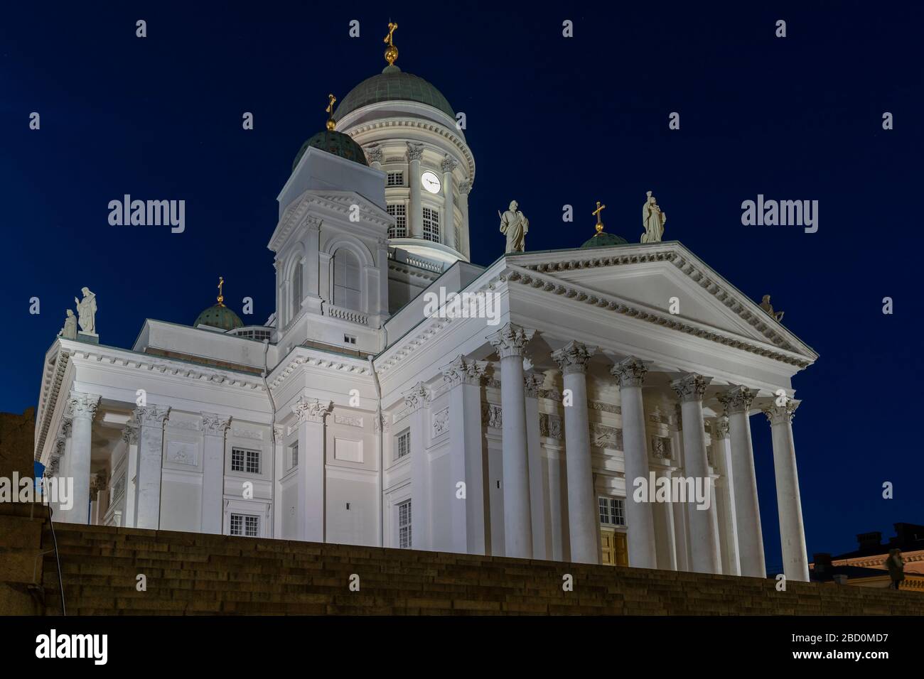 Die Kathedrale von Helsinki ist ein wichtiges Wahrzeichen der finnischen Hauptstadt Stockfoto