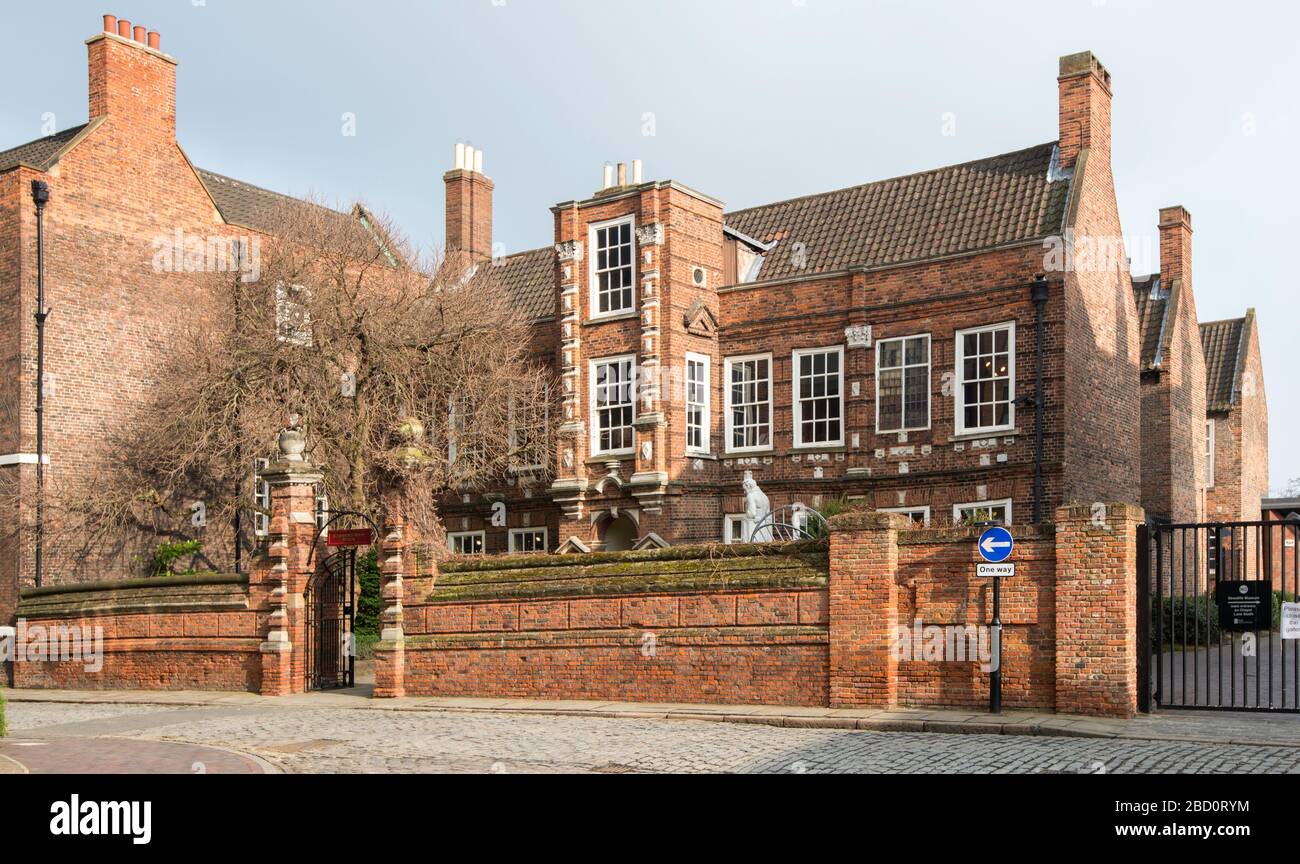 Außenansicht des Wilberforce House Museum in Kingston upon Hull, East Yorkshire, England Stockfoto