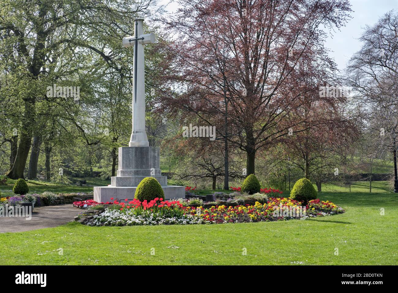 War Memorial, Hexham Park, Northumberland Stockfoto