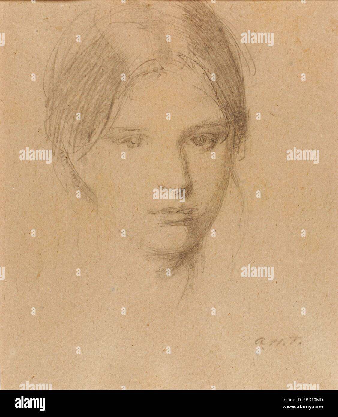 Porträt der Künstlertochter Mary. Stockfoto