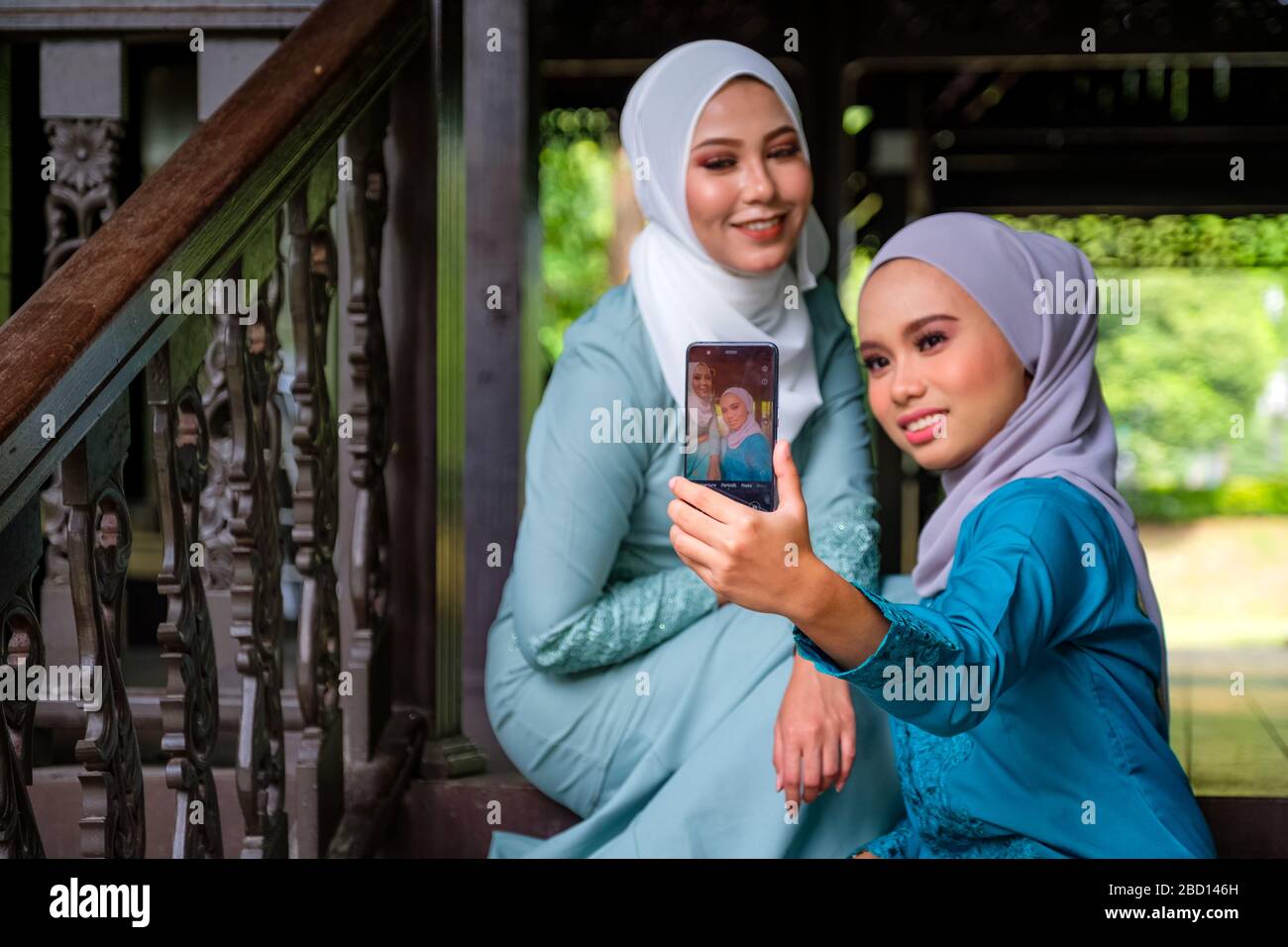 muslimische malaiische Frau mit