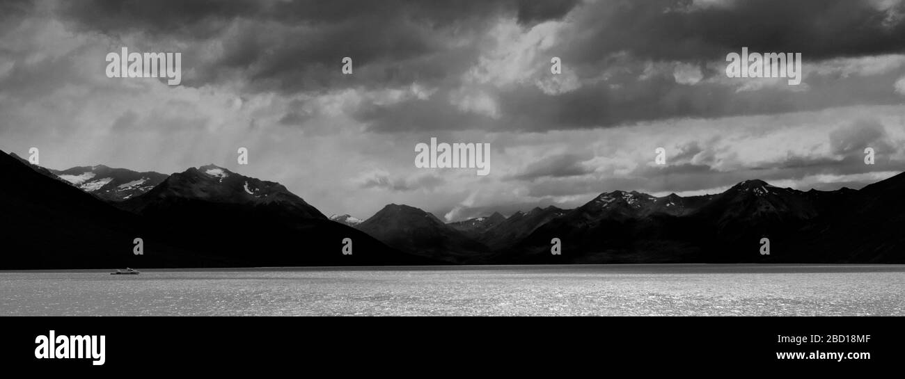 Blick auf den Argentino Lake, den Nationalpark Los Glaciares, die Provinz Santa Cruz, Argentinien Stockfoto