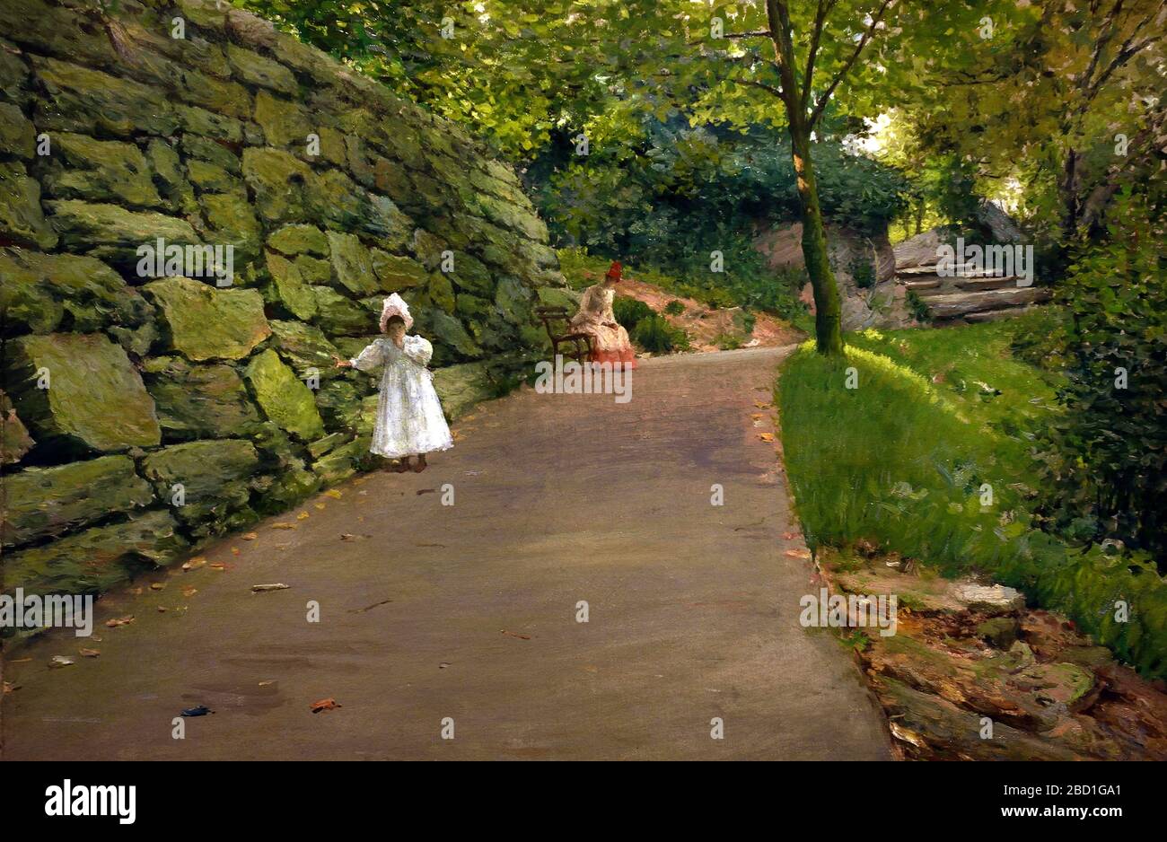 In the Park 1889 William Merritt Chase 1849-1916 Vereinigte Staaten von Amerika USA Amerikanisch Stockfoto