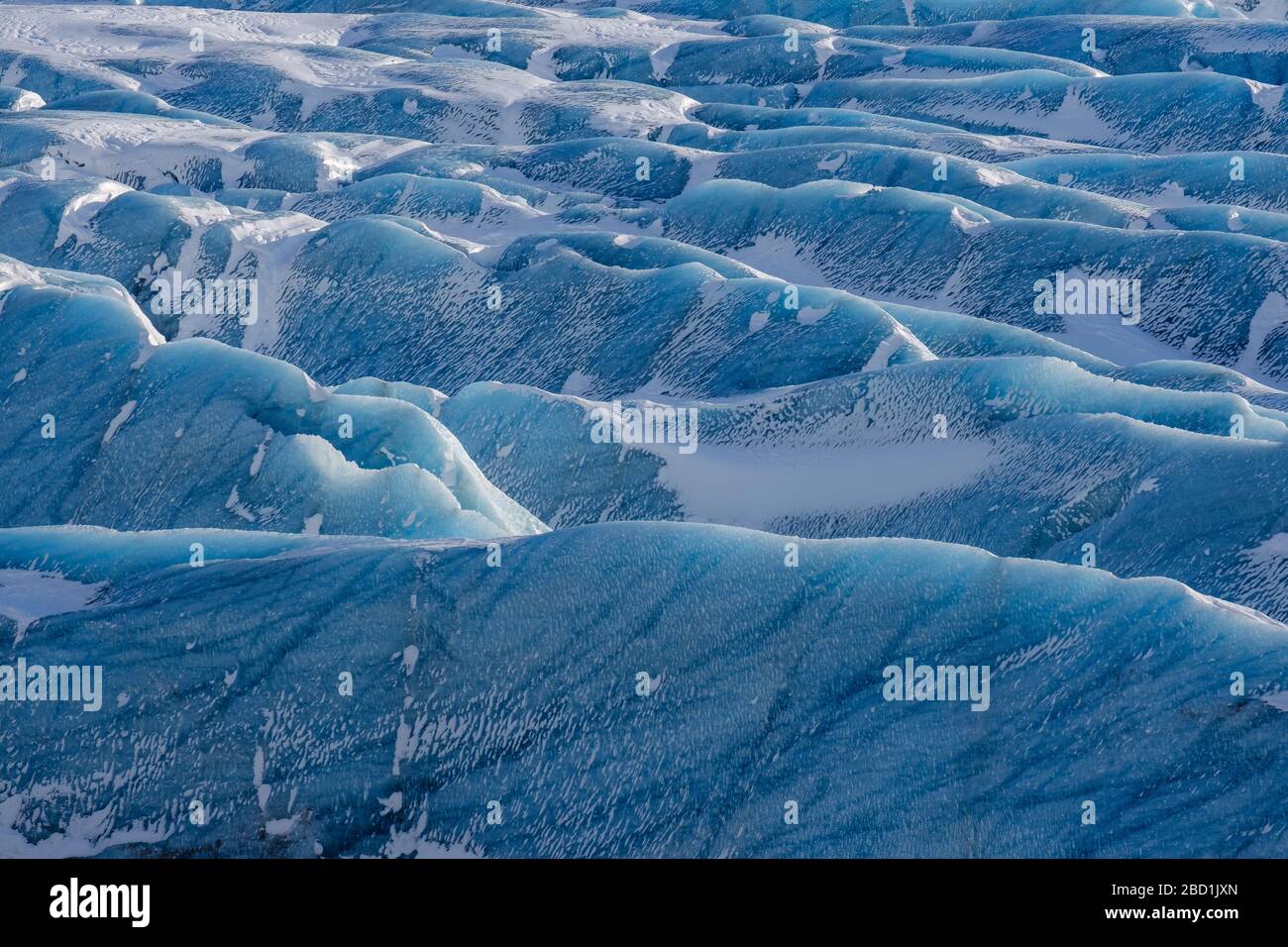 Blauer Gletscher Island Stockfoto