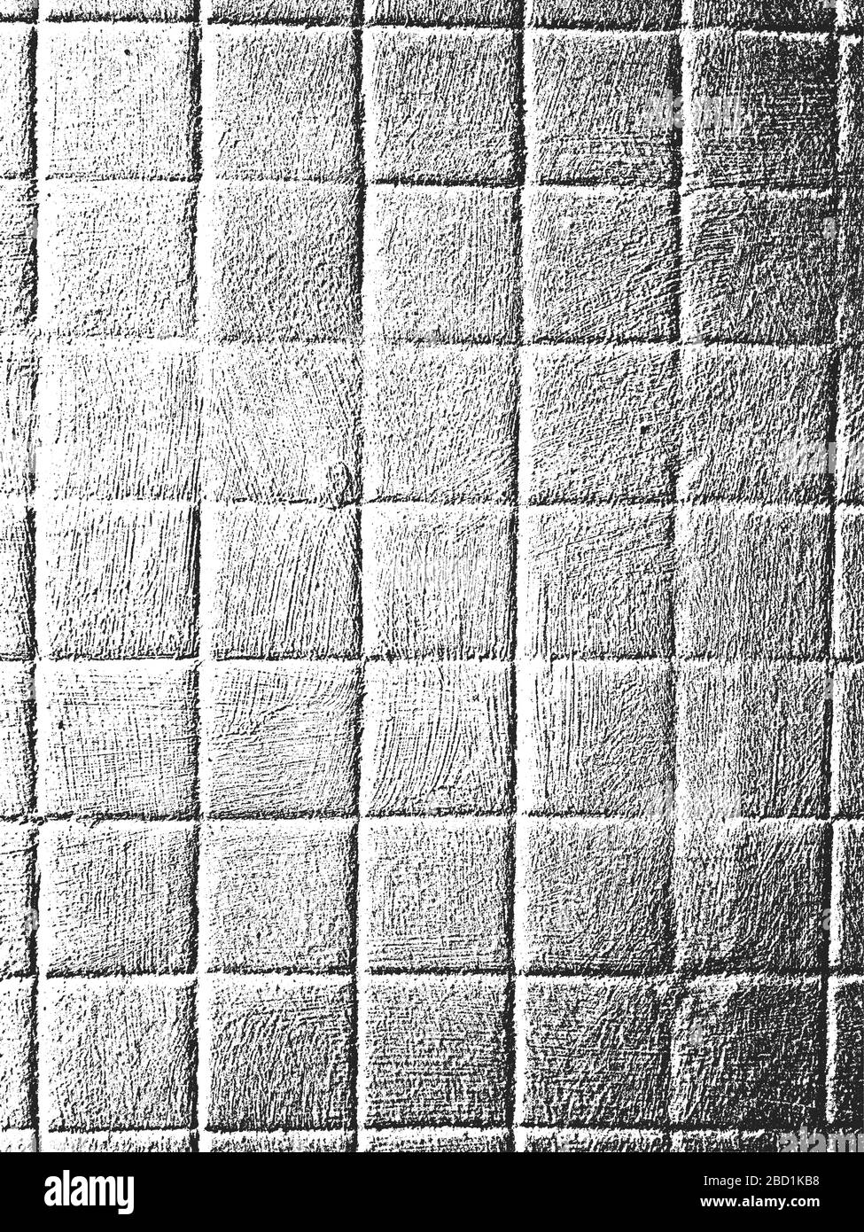 Alte Textur mit Fußboden oder Wandrechteck. Schwarz-weißer Grunge Hintergrund. EPS8-Vektorgrafiken. Stock Vektor